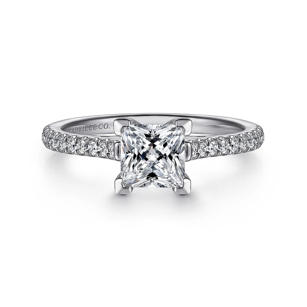 Gabriel & Co 5.5 Engagement Ring 14K White Gold Classic ER7224S4W44JJ
