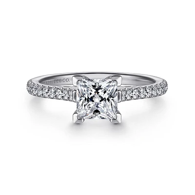Gabriel & Co 5.5 Engagement Ring 14K White Gold Classic ER7224S4W44JJ
