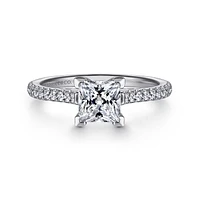 Gabriel & Co 5.5 Engagement Ring 14K White Gold Classic ER7224S4W44JJ
