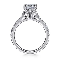 Gabriel & Co 5.5 Engagement Ring 14K White Gold Classic ER7224S4W44JJ