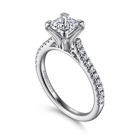 Gabriel & Co 5.5 Engagement Ring 14K White Gold Classic ER7224S4W44JJ