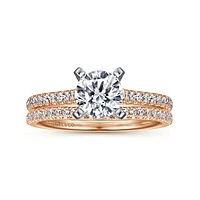 Gabriel & Co 6.5 Engagement Ring 14K Two-Tone Gold Classic ER7224T44JJ