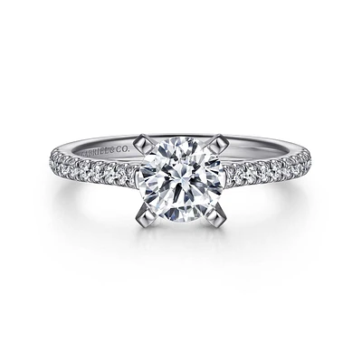 Gabriel & Co 6.5 Engagement Ring 14K White Gold Classic ER7224W44JJ