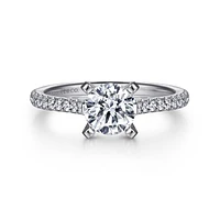 Gabriel & Co 6.5 Engagement Ring 14K White Gold Classic ER7224W44JJ