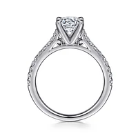 Gabriel & Co 6.5 Engagement Ring 14K White Gold Classic ER7224W44JJ