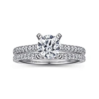 Gabriel & Co 6.5 Engagement Ring 14K White Gold Classic ER7224W44JJ