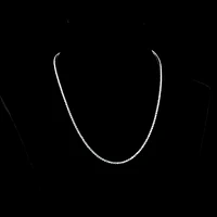14K White Gold Lab Grown Round Diamond Tennis Necklace 5.08ctw NK-187
