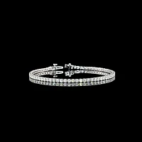 14K White Gold Lab Grown Round Diamond Tennis Bracelet 2.96CTW BC1103