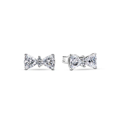 Sparkling Bow Stud Earrings 293506C01