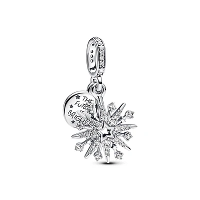 Sparkling Firework Double Dangle Charm 793512C01