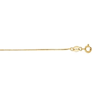 14K YELLOW GOLD 13 INCH BOX CHAIN BOX040-16