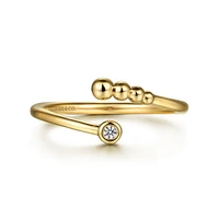 Gabriel & Co. - LR52119Y45JJ - 14K Yellow Gold Diamond Bujukan Bypass Open Ring