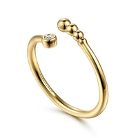 Gabriel & Co. - LR52119Y45JJ - 14K Yellow Gold Diamond Bujukan Bypass Open Ring