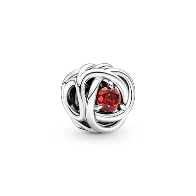 True Red Eternity Circle Charm