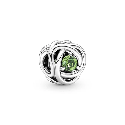 Spring Green Eternity Circle Charm