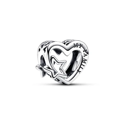 Pandora Openwork Family Heart & Star Charm 792829C00