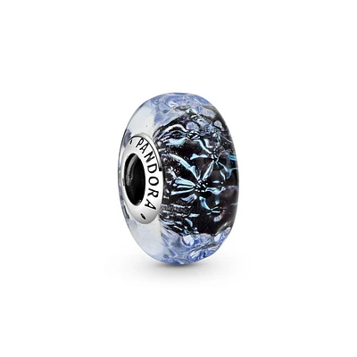 Wavy Dark Blue Murano Glass Ocean 798938C00