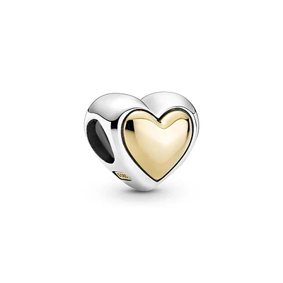 Domed Golden Heart Charm 799415C00