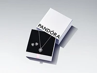 Sparkling Double Heart Halo Jewelry Gift Set B802371