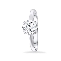Round Lab Grown Diamond Solitaire Engagement Ring