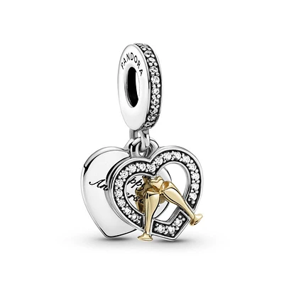 Two-tone Happy Anniversary Dangle Charm 799322C01