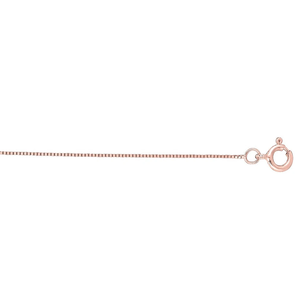 14K Rose Gold 20 Inch Box Chain PKBOX028-20