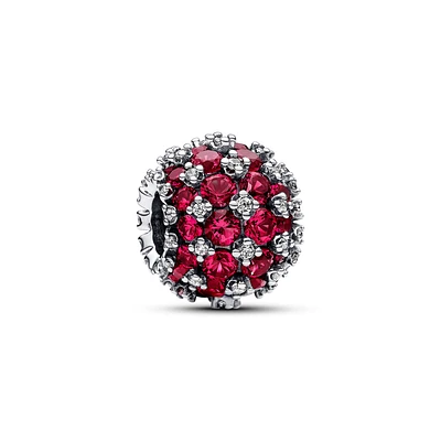 Sparkling Pavé Round Pink Charm 792630C03