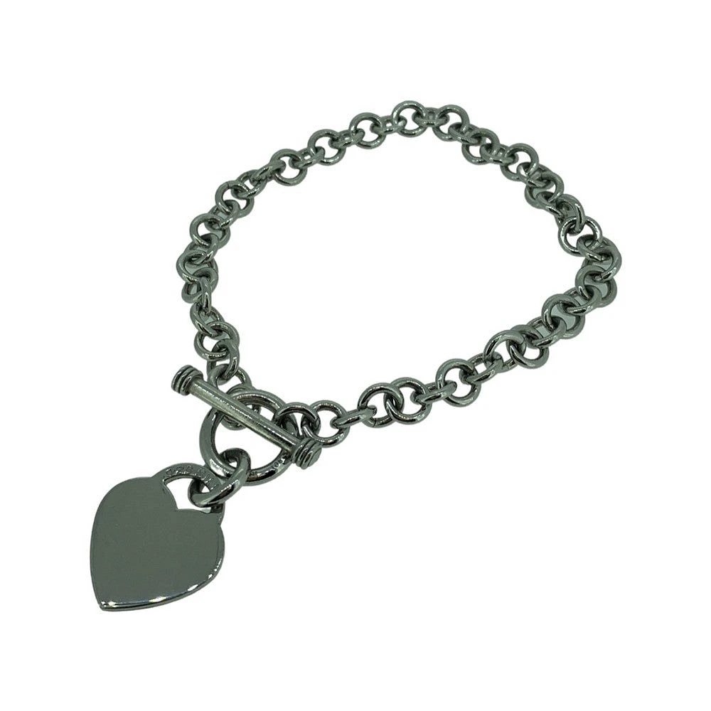 STERLING SILVER RH TOGGLE WITH HEART DISC