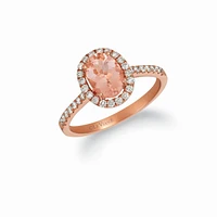 Le Vian 14K Strawberry Gold® Peach Morganite™ Bridal® Ring TRCH 36