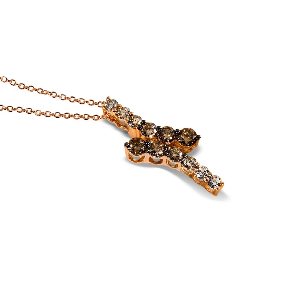 Le Vian Chocolate Ombré Diamonds®  Pendant set in 14K Strawberry Gold® TRFW 29