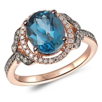 Le Vian Chocolatier® Blue Topaz™ and Diamond Ring TRKT 41