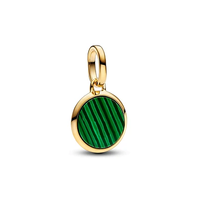 Green Engravable Mini Medallion Charm 763389C01