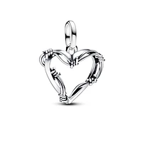 Wire Heart Medallion Charm 793449C00
