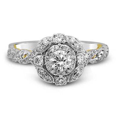 Gale Round Diamond Engagement Ring 14k white gold (1 ct. tw.)