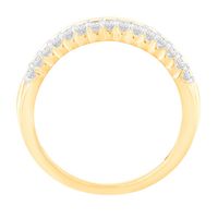 1 ct. tw. Diamond Multi-Row Ring 10K Yellow Gold