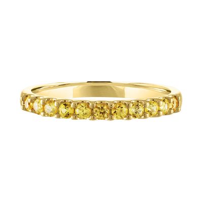 Yellow Sapphire Ring 10K Gold