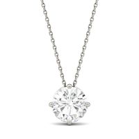 1 1/ ct. tw. Moissanite Pendant in 14K White Gold