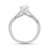 Honour Round Lab Grown Diamond Engagement Ring Platinum (1 1/3 ct. tw.)