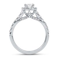 Eden Oval Lab Grown Diamond Engagement Ring Platinum (1 1/4 ct. tw.)