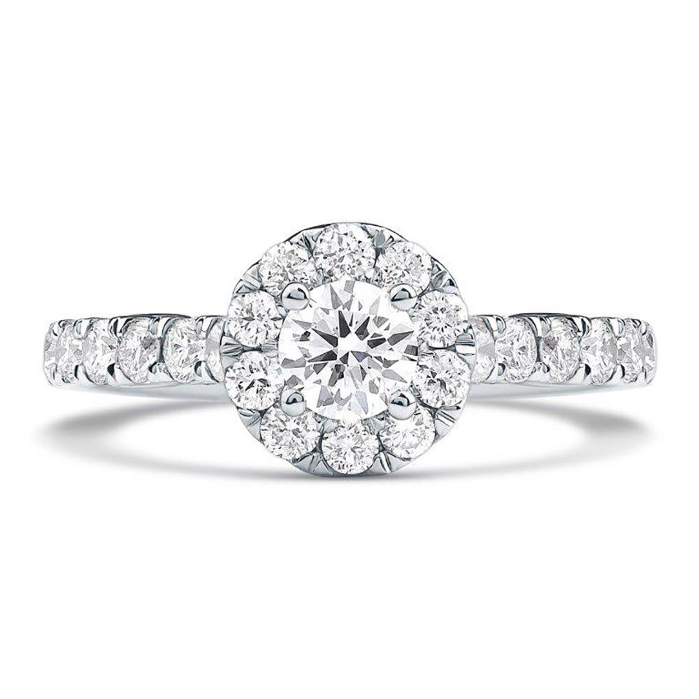 Eden Round Lab Grown Diamond Engagement Ring Platinum (1 1/4 ct. tw.)