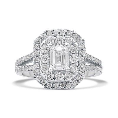 Bardot Emerald-Cut Lab Grown Diamond Engagement Ring Platinum (2 ct. tw.)