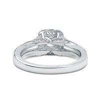 Willow Cushion Halo Lab Grown Diamond Engagement Ring Platinum (1 1/4 ct. tw.)