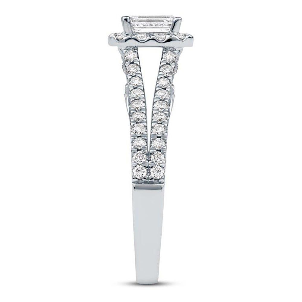 Willow Emerald-Cut Lab Grown Diamond Engagement Ring Platinum (1 1/4 ct. tw.)