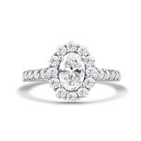 Esme Oval Lab Grown Diamond Engagement Ring Platinum (2 ct. tw.)