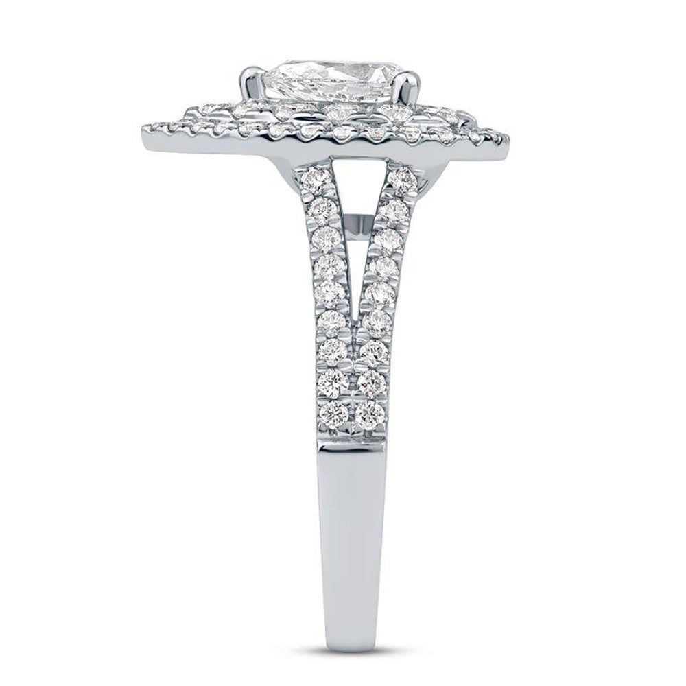 Bardot Pear-Shaped Lab Grown Diamond Engagement Ring Platinum (2 ct. tw.)