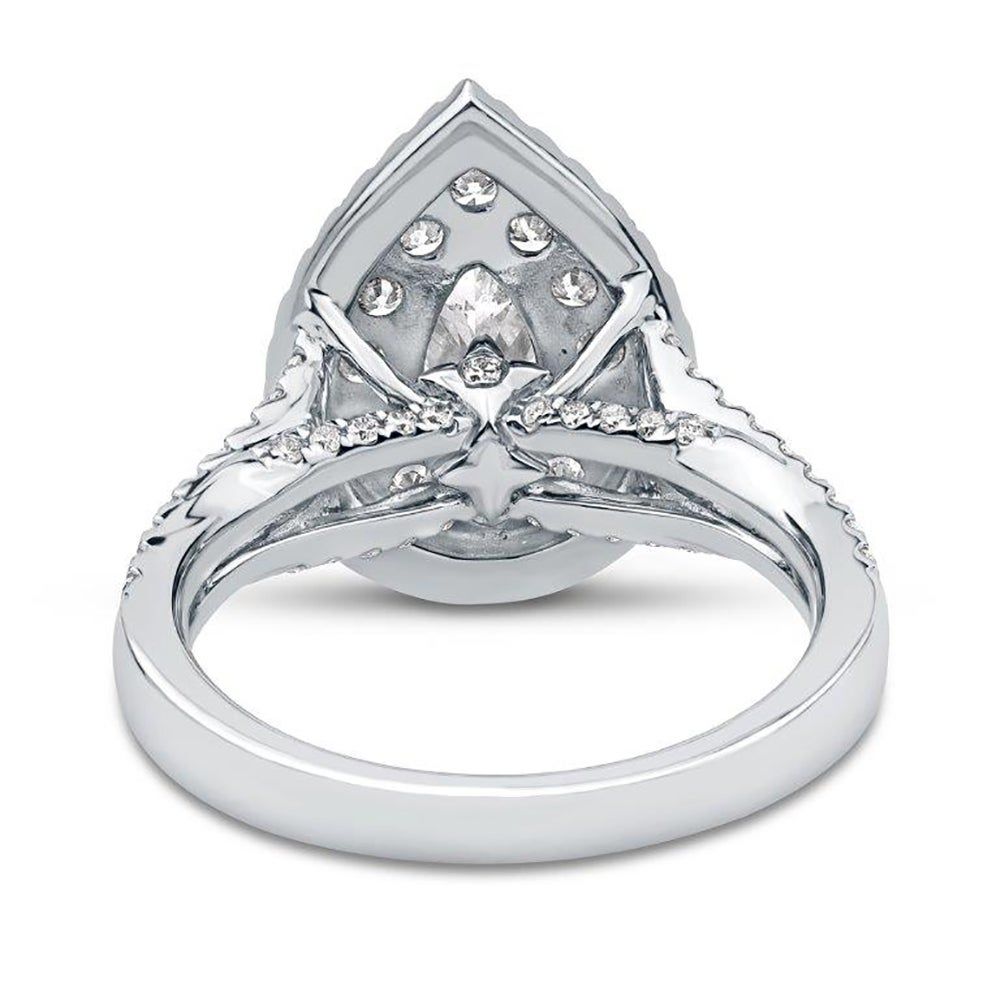 Bardot Pear-Shaped Lab Grown Diamond Engagement Ring Platinum (2 ct. tw.)