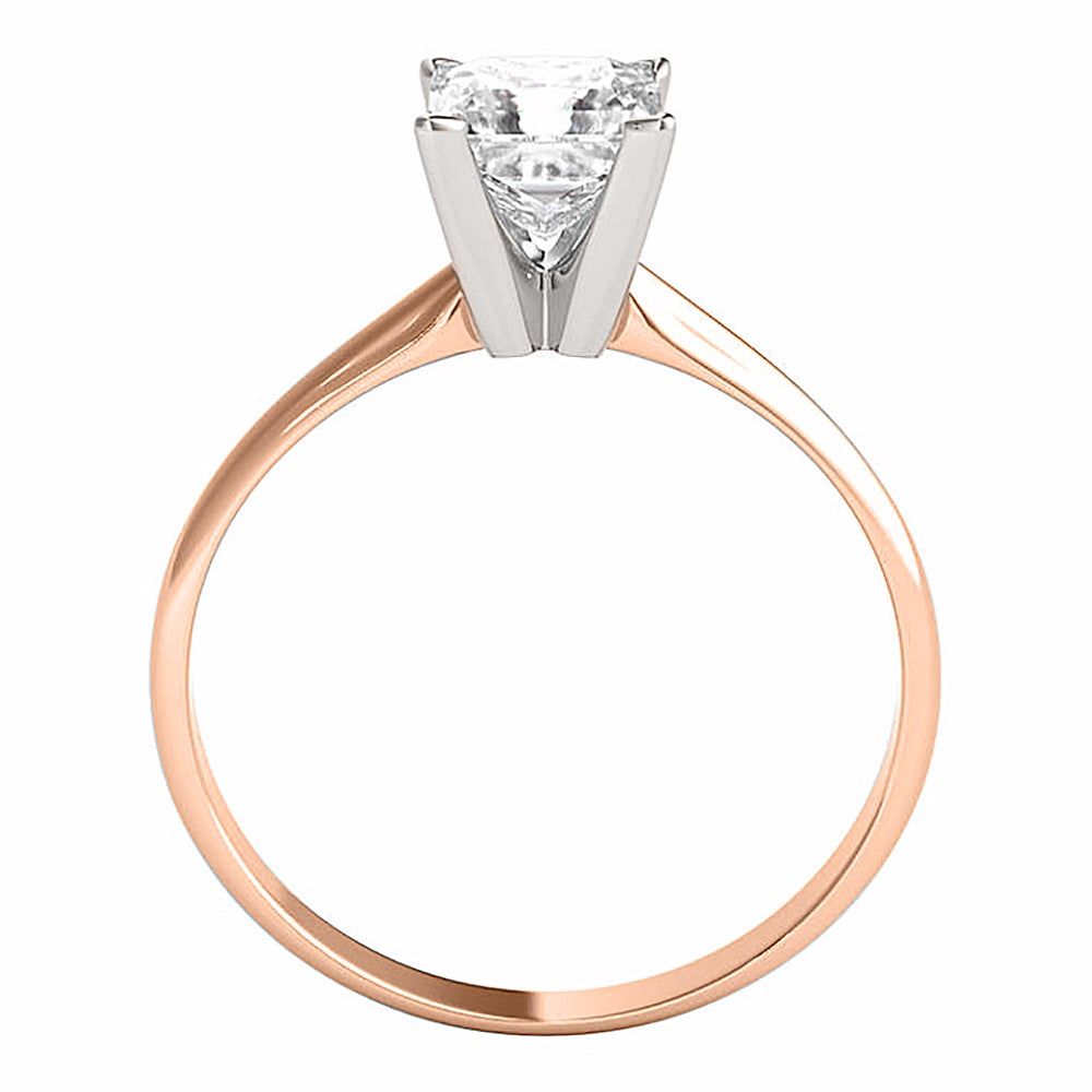 Princess-Cut Diamond Solitaire Engagement Ring 14K Rose Gold (1 ct.)