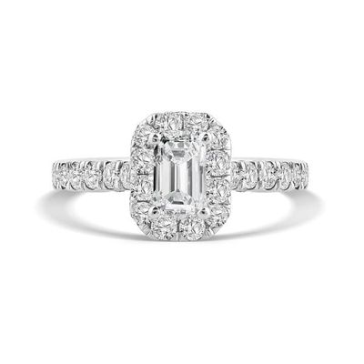 Eden Emerald-Cut Lab Grown Diamond Engagement Ring Platinum (1 1/4 ct. tw.)