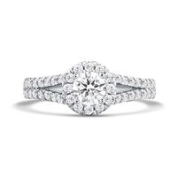 Willow Round Lab Grown Diamond Engagement Ring Platinum (1 1/4 ct. tw.)