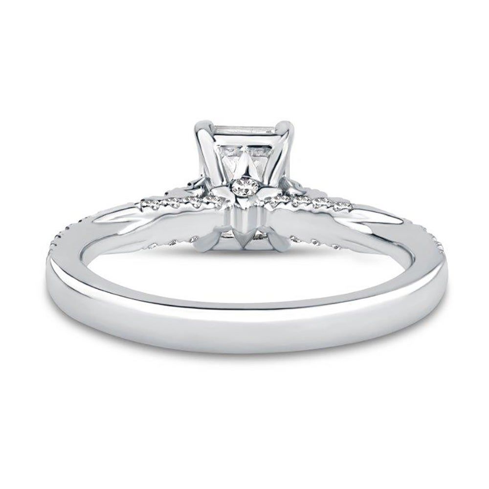 Honour Emerald-Cut Lab Grown Diamond Engagement Ring Platinum (1 1/3 ct. tw.)